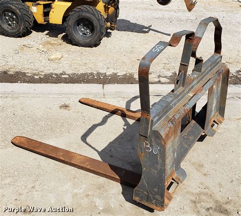 used skid steer pallet forks